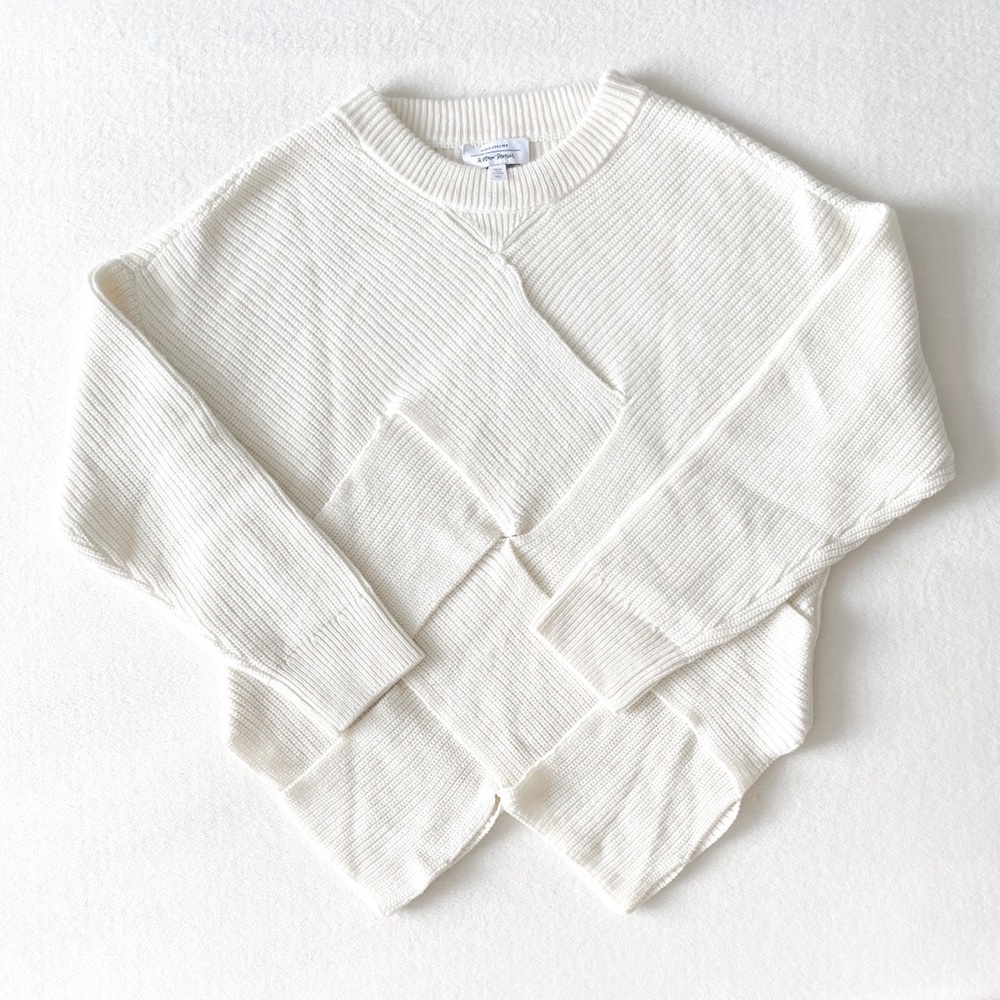 & Other Stories Basket Weave Sweater